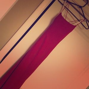 Sleek Backless Red Dress